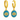 Celeste Evil Eye Earrings